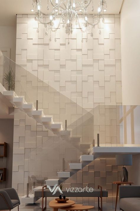 Stairs decor ideas Staircase Wall Design Modern, Stairs Wall Decor Ideas, Stair Wall Design, Stairs Wall Design, Staircase Wall Design, Internal Staircase, Stair Walls, Staircase Interior Design, Staircase Wall Decor