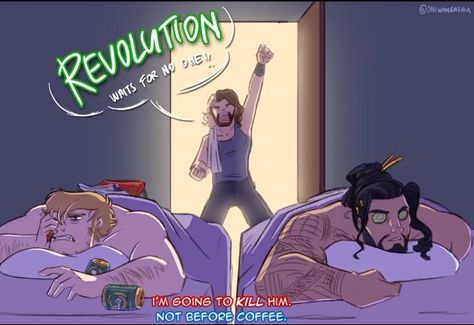 By Oniwanbashu Ambrollins Fan Art, Wwe Funny Pictures, Shield Wwe, Wwe Seth Rollins, Wwe Funny, The Shield Wwe, Eddie Guerrero, Wrestling Gear, Wwe Pictures