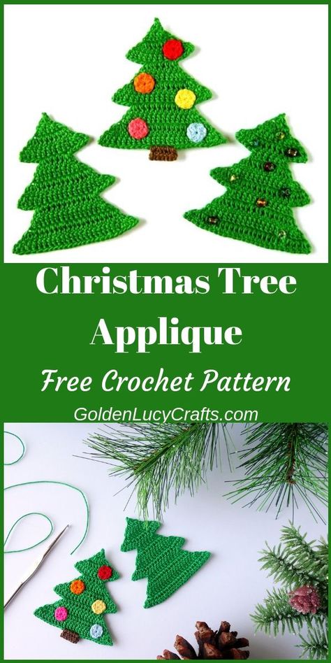 Christmas tree applique, crochet Christmas tree, #crochet, #crochetpatterns , #crochetpatternsfree , #christmas #christmastree Christmas Applique Patterns, Christmas Tree Applique, Crochet Christmas Garland, Christmas Tree Crochet, Tree Applique, Crochet Christmas Trees Pattern, Tree Crochet, Crochet Christmas Tree, Crochet Tree