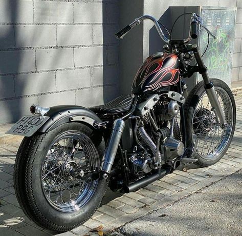 Swingarm Chopper, Softail Chopper, Panhead Bobber, Shovelhead Bobber, Motorcycle Chopper, Old School Motorcycles, Custom Motorcycle Paint Jobs, Custom Motorcycles Bobber, Harley Shovelhead