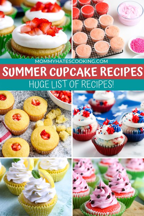 Summer Cupcake Ideas, Summer Themed Cupcakes, Summer Cupcake, Sundae Cupcakes, Lime Cupcakes, Summer Cupcakes, Dessert To Make, Cupcake Flavors, Cupcake Ideas