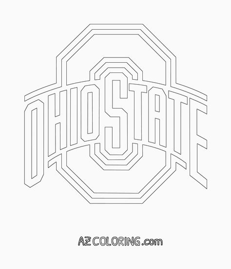 Ohio State Wall Art, Ohio State Decor, Ohio State Colors, Ohio State Flag, Ohio State Logo, Football Coloring Pages, Ohio Flag, State Decor, Buckeye Nation