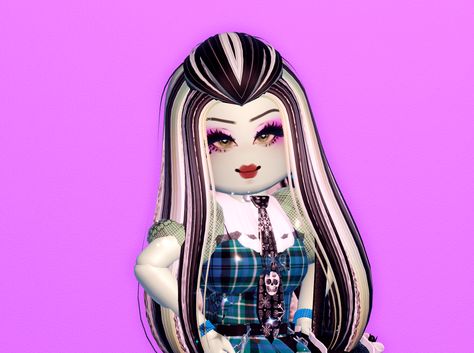 Frankie Stein Royale High, Monster Mash Royal High, Frankie Monster High, Royals High, Sunset Island, Frankie Stein, Royale High, Roblox Fits, Monster High