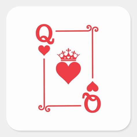 Halloween Costume Queen Of Hearts, Queen Of Hearts Card, Stomach Tattoos Women, Valentine's Craft, Queen Card, Couples Halloween Costume, Stomach Tattoos, Playing Cards Design, Couples Halloween