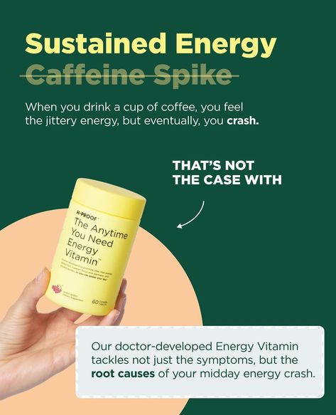 Contrary to popular belief, caffeine isn’t all ‘bad’ As long as you consume it in moderation with essential vitamins and minerals that support energy production in your brain AND body, caffeine can be beneficial 🔆 Learn more via the 🔗 in bio! #poweryourday #naturalenergy #afternoonslump #jitterfreenergy Vitamin For Energy, Supplement Photoshoot, Pharma Design, Nutrition Inspiration, Creative Strategy, Essential Vitamins And Minerals, Fitness Vision Board, Vitamins For Energy, Spring Wedding Invitations