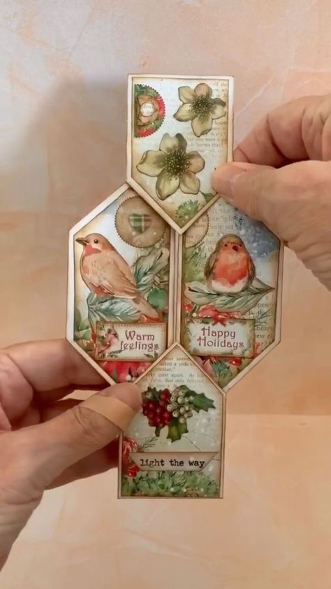 Never Ending Card Tutorial How To Make, Never Ending Cards, Never Ending Card Tutorial, Handmade Cards Christmas, Infinity Cards, Neverending Card, Infinity Card, Vintage Pizza, Never Ending Card