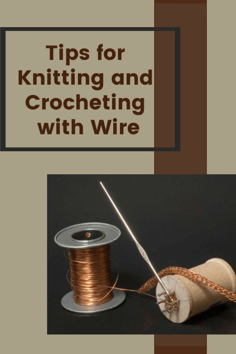 Knitting With Wire, Wire Crochet Tutorial, Wire Knitting Tutorial, Wire Crochet Jewelry Tutorial, Crochet Wire Jewelry, Crochet With Wire, Viking Knit Jewelry, Crochet Metal, Metal Crochet