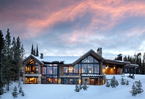 Featured Portfolio - Centre Sky Architecture Chalet Exterior, Flagstaff House, Winter House Exterior, Sky Architecture, Mountain Modern Home, Mountain Home Exterior, Mansion Exterior, Rustic Exterior, Cabin Exterior