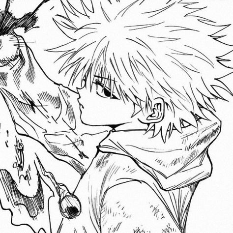 Killua Manga, Spiderman Art Sketch, Killua Zoldyck, Real Anime, Silly Cats Pictures, Anime Pixel Art, Pfp Icons, Manga Icons, Cool Anime Pictures