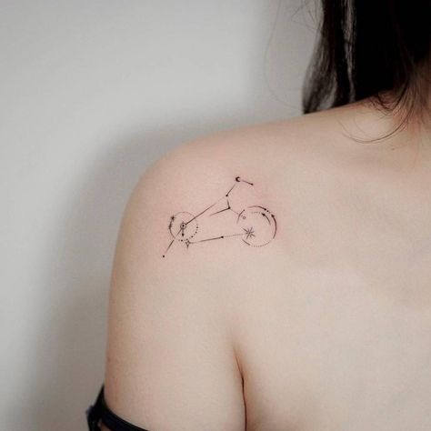 Tattoo On The Shoulder, Zodiac Signs Leo Tattoo, Leo Constellation Tattoo, Leo Tattoo Designs, Lotus Flower Tattoo Design, Leo Zodiac Sign, Astronomy Constellations, Leo Constellation, Constellation Tattoo