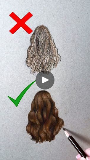 Colored Pencil Lessons, Character Anatomy, Drawing Instructions, Life Sketch, Embroidery Lessons, Hair Sketch, Paint Techniques, Drawing Faces, Drawing Process