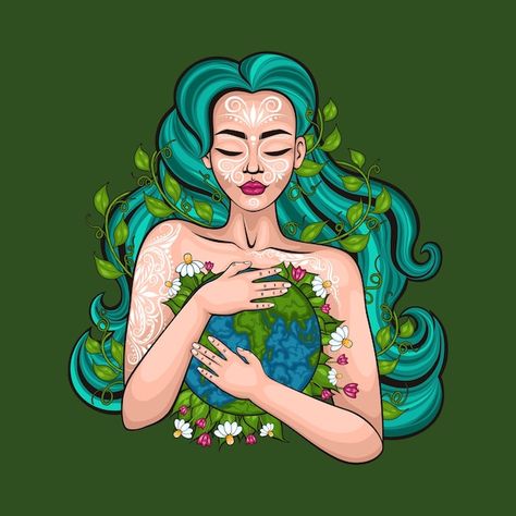 Mother Earth Drawing, Mother Drawing, Earth Day Poster, Earth Day Drawing, Earth Day Posters, Earth Drawings, Poster Nature, Planets Art, Happy Mother