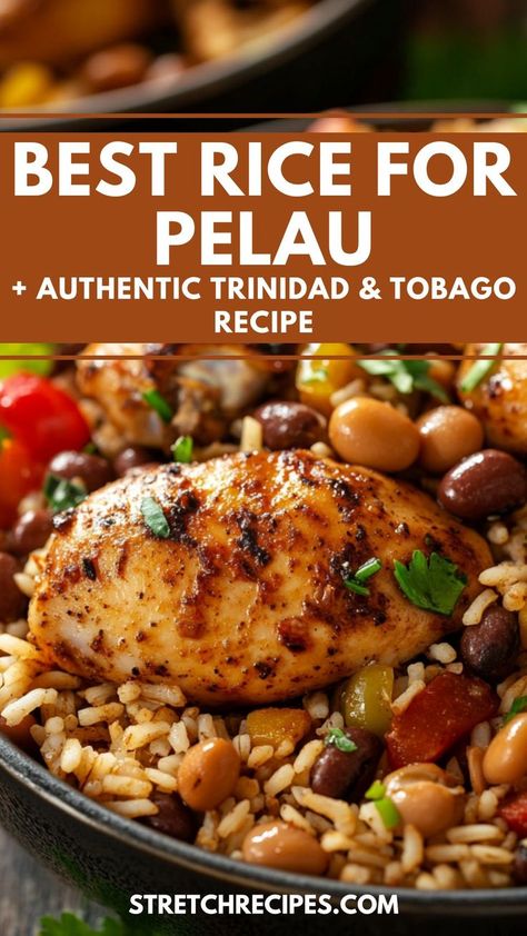 Dive into the vibrant flavors of Trinidad and Tobago’s Authentic Chicken Pelau! This delicious dish features tender chicken and parboiled rice cooked to perfection with a mix of spices and herbs. It’s a Caribbean favorite that’s perfect for gatherings or a cozy family dinner. Save this pin for later and click through for the complete recipe! Chicken Pelau Recipe, Pelau Recipe, Chicken Pelau, Best Rice Recipe, Mexican Rice Easy, Trinidad Recipes, Best Rice, Parboiled Rice, Trini Food