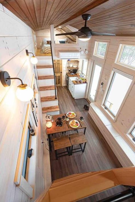 Sage House at Camp Wildwood Vermont - Tiny houses for Rent in Chester, Vermont, United States - Airbnb Narrow Loft Apartment, 12x24 Tiny House Floor Plans With Loft, Guest House With Loft, Small Garage Conversion Ideas, Loft Type House Small Spaces, Lofted Tiny House, 12x24 Tiny House Floor Plans, Mini Loft Apartment, Cottage Style Homes Exterior