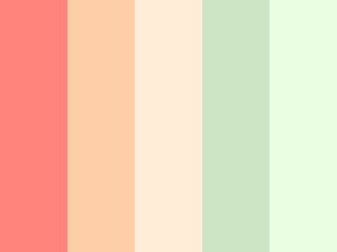 "Salt Water Taffy" by alewallen coral, green, mint, orange, peach, pink, teal Natural Smile, Mint Aesthetic, Create Color Palette, Peach Aesthetic, Spring Color Palette, Nature Color Palette, Pastel Colour Palette, Green Colour Palette, Soft Autumn