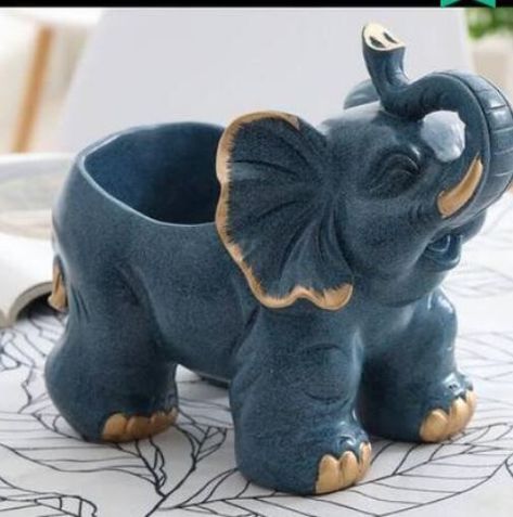 Diy Beauty Room Decor, Patio Garden Bed, Baby Elephant Nursery, Chinese Crafts, Elephant Sculpture, Modern Art Paintings Abstract, Unique Pottery, Art And Craft Videos, Garden Pottery