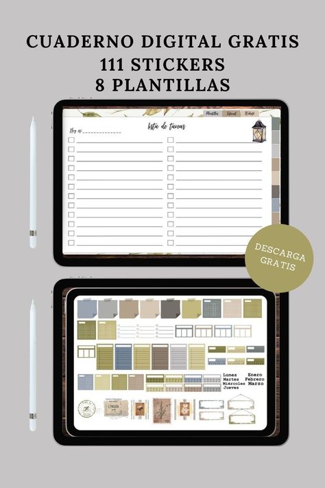 Descarga Cuaderno Digital Gratis - Cuaderno F Free Printable Weekly Planner Template, Planners 2024, Goodnotes Notes, Student Daily Planner, Stylish Farmhouse, Estilo Farmhouse, Financial Budget Planner, Best Weekly Planner, Free Planner Templates