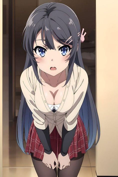 Bunny Girl Senpai, Mai Sakurajima, Bunny Girl, Welcome Home, Anime, Hair, Black