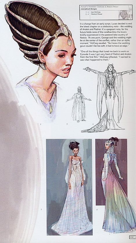 Padmé wedding dress concept art Padme Costume, S Wedding Dress, Costume Design Sketch, Star Wars Fashion, Star Wars Concept Art, Star Wars Costumes, 캐릭터 드로잉, Concept Art Character, Poses References