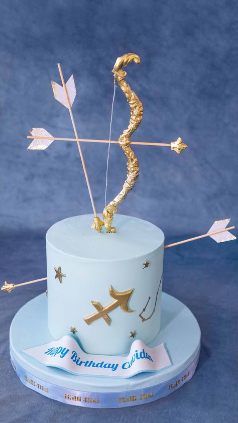 Cake Design For 27 Birthday, Sagittarius Birthday Party Ideas, Saggitarius Cake Design, Saggitarius Cakes, Sag Cake, Sagittarius Cake Ideas, Sagittarius Baby Cake, Horoscope Cake, Sagittarius Birthday Cake