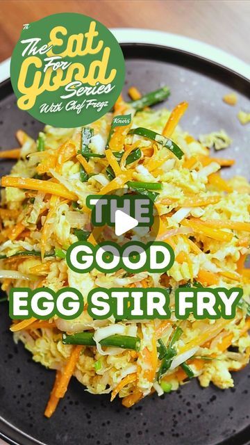 239K views · 16K likes | Gbubemi Fregene on Instagram: "💚✨THE GOOD EGG STIR FRY💚✨  🥦✨THE EAT FOR GOOD SERIES WITH CHEF FREGZ✨🥦 EP 8  This dish is a beautiful way to make your eggs. Simple and fresh!!!   Would you try this???  CABBAGE EGG STIR FRY   INGREDIENTS:  5 whole eggs  50g cabbage  30g carrot, julienned  1 whole onion  20g spring onions  1 tsp garlic paste  2 Knorr chicken cubes  1 tsp hot chilli sauce  5 tbsp vegetable oil  ½ tbsp Iru paste  INSTRUCTIONS: 1. Heat vegetable oil in a pan. 2. Add sliced onions and saute for 30secs on a medium heat. 3. In a bowl mix the eggs and hot chilli sauce and the goodness of knorr chicken cubes. 4. Pour the egg in the pan and cook half way and put in a plate. 5. Add in julienned carrots, garlic paste, spring onions roots,iru and add knoor ch Egg Stir Fry, Cabbage Egg, Chicken Cubes, Stir Fry Ingredients, Julienned Carrots, Nigerian Food, Spring Onions, Chilli Sauce, Whole Eggs