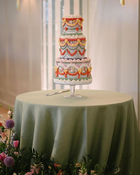 A sophisticated riot of colour for James & Hannah’s Wes Anderson inspired vintage cake at Kin House back in April. An absolutely stunning wedding organised wonderfully by the very talented Emily from @inawe_weddings for this really lovely couple. James and Hannah - thank you for putting your trust in me to design something a little bit crazy for you! Wishing you all the happiness in the world together 🤍 Planner & Designer @inawe_weddings Venue @kinhousewiltshire Photographer @phoebepiperp... Wes Anderson Wedding Cake, Wes Anderson Cake, Kin House, Wes Anderson Inspired, Grooms Suit, Gown Designer, Jewel Tone Wedding, Cotswolds Wedding, Bright Wedding