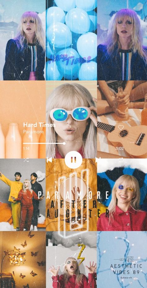 Paramore - After Laughter Paramore Wallpaper Aesthetic, After Laughter Paramore, Hard Times Paramore, Paramore Wallpaper, Hailey Williams, Paramore After Laughter, Iphone Collage, Paramore Concert, Hayley Paramore