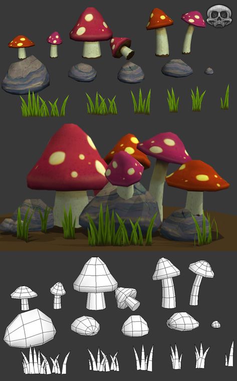 Low Poly Nature Asset Pack - 3DOcean Item for Sale Blender Character Modeling, 3d Karakter, Blender Models, Low Poly Games, Bg Design, Hand Painted Textures, Low Poly Art, Low Poly Models, 3d Modelle