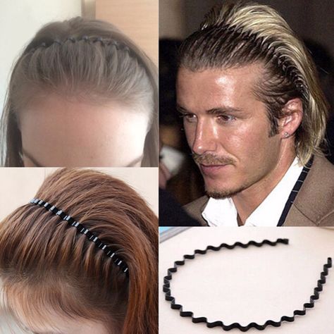 Black Wavy Hair, Headband Men, Mens Haircuts Fade, Metal Headbands, Hair Hoops, Fade Haircut, Metallic Hair, Girls Hair Accessories, Hair Waves