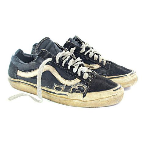 Destroyed Vans Collection Tony Hallam ❤ liked on Polyvore featuring shoes, sneakers, footwear, schuhe, distressed shoes, checkered sneakers, vans shoes, checkered shoes and vans footwear Vans Collection, Vans Trainers, Checkered Shoes, Vintage Skate, Blue Vans, Sneakers Vans, Shoes Vans, School Memories, Elegant Dining