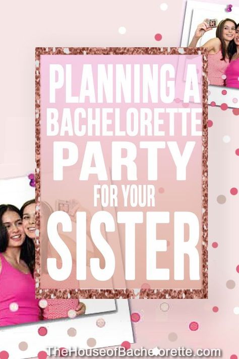 Your sister made you her maid of honor?! Here are some awesome ideas for your sister's bachelorette party! Bridal Party Sashes Bachelorette, Lingerie Shower Gift, Bachelorette Koozies, Planning A Bachelorette Party, Bachelorette Diy, Bachelorette Balloons, Ultimate Bachelorette Party, Tropical Bachelorette, Bachelorette Sash