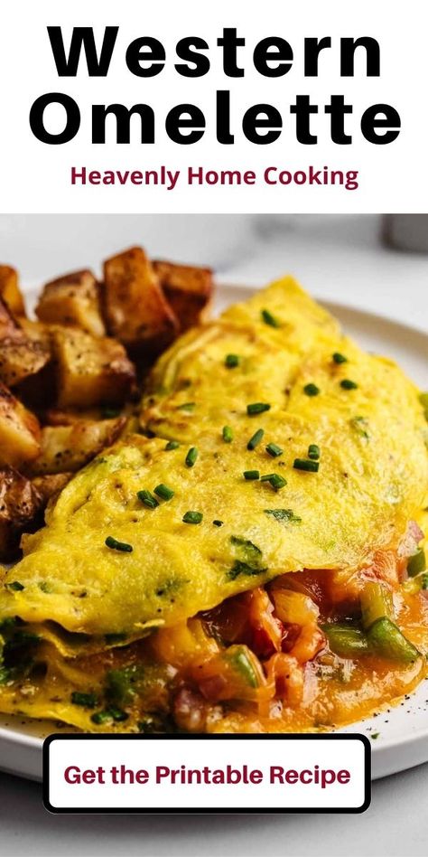 Western Omlet Recipes, Southwest Omelette Recipes, Southwest Omelette, Western Omelette Recipe, Breakfast Omelette Ideas, Fluffy Omelette Recipe, Egg Omlet, Western Omelette, Omelet Recipes