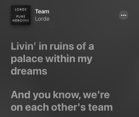 Team Lorde Aesthetic, Lorde Team Lyrics, Haley And Andy, Just Listen To The Song, If Not Later When, Lorde Team, Lorde Lyrics, Hxh Oc, Quarter Quell