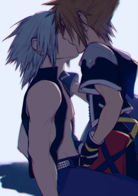 Kingdom Hearts Riku X Sora, Sora X Riku, Soriku Fanart, Riku Kingdom Hearts, Kh 3, Gay Ships, Kingdom Hearts Fanart, Sora Kingdom Hearts, Kingdom Hearts Art