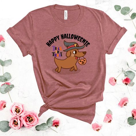 Halloweenie Dachshund, Halloween Dachshund, Happy Halloweenie, Doxie Mom, Weenie Dog, Dachshund Shirt, Weenie Dogs, Dog Lover Shirt, Fall Clothes