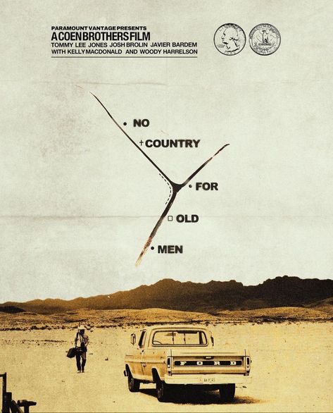 NO COUNTRY FOR OLD MEN (2007) poster design by Cult Choice Raw Movie Poster, No Country For Old Men Poster, No Country For Old Man, No Country For Old Men, Phone Widget, Coen Brothers, Portfolio Inspiration, Man Movies, Cult Movies