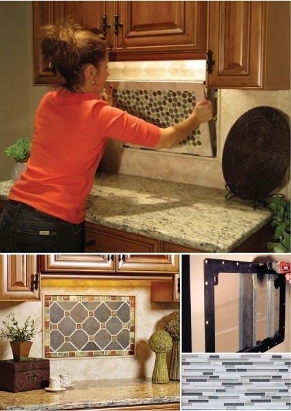 Interchangeable Backsplashes!! Kitchen Palette, Permanent Style, Removable Backsplash, Stove Backsplash, Kitchen Backsplash Designs, Kitchen Backsplashes, Backsplash Designs, Tile Designs, Kitchen Tile