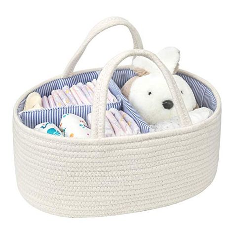 Basket Nursery, Rope Storage Basket, Diaper Storage, Rope Storage, Diaper Organization, Baby Storage, Diaper Caddy, Caddy Organizer, Amazon Baby