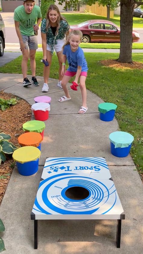 Ultimate Cornhole Family Game 🤩 | prize, entertainment, cornhole | Ultimate Cornhole Family Game 🤩 Kids and family play backyard summer party game with fun prizes. Great game for cabins, family gatherings, and summer... | By Benson Crew | Facebook Benson Family Games, Summer Party Games, Group Party, Game Prizes, Christmas Games For Family, Holiday Games, Group Games, Christmas Games, Family Gathering