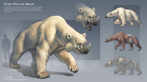 Dire Bear, Arctic Region, Beast Creature, Creature Artwork, Apex Predator, Fantasy Beasts, Alien Concept Art, Monster Concept Art, Creature Drawings