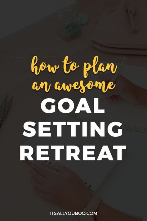 Ready to set goals for your life, career or business? Don’t just start goal setting, but have a goal-setting retreat. Click here for how to plan an awesome goal-setting retreat to not only reflect and review but plan the year ahead. Plus, get the perfect agenda with all the goal-setting questions to ask and tips for planning the day. And get your FREE Goals Guide. #GoalSetting #SetGoals #LifeGoals #GoalPlanner #GoalSetter #Goals #PersonalGrowth #GoalsForLife #SelfImprovement #PlanYourLife Setting Questions, Quotes Career, Game Day Quotes, Goal Setting Activities, Woman Entrepreneur, Personal Retreat, Goals Quotes, Goal Quotes, Smart Goals