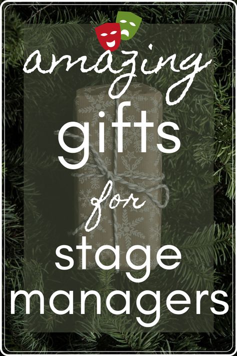 Looking for the perfect gift for the stage manager in your life? Discover 10 perfect gifts for stage managers! | theatre | stage management | gift guide | gifts | holidays | tech theatre | backstage | gift giving | #theatrenerd #theatrekid #love #happyholidays #stagemanagers #giftguide Theatre Backstage, Musical Rehearsal, Tech Theatre, Stage Management, Theatre Diy, 10 Gift Ideas, Stage Crew, Cast Gifts, Stage Manager