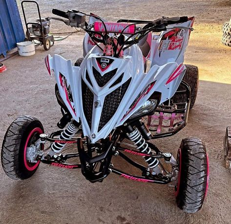 Pink Four Wheeler, Quad Bikes, Motocross Love, Motorcycle Aesthetic, 4 Wheelers, Dream Vehicles, Four Wheelers, 4 Wheeler, Quad Bike