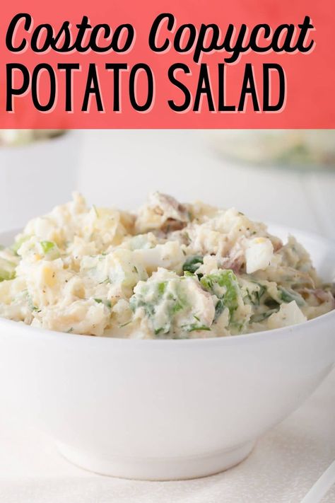 Here’s a great copycat recipe for the Reser’s brand of classic potato salad sold at Costco in large tubs. Skip the store-bought version and make your own using simple and wholesome ingredients. Summer Juice Recipes, Clean Eating Basics, Salad Copycat, Gluten Free Recipes Side Dishes, Costco Chicken, Paleo Side Dishes, Chicke Recipes, Clean Eating Salads, Classic Potato Salad