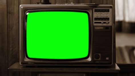 Tv Green Screen, Chroma Screen, Gif Design, Antique Background, Neon Background, Tipografi 3d, Tv Vintage, Vintage Television, Television Set