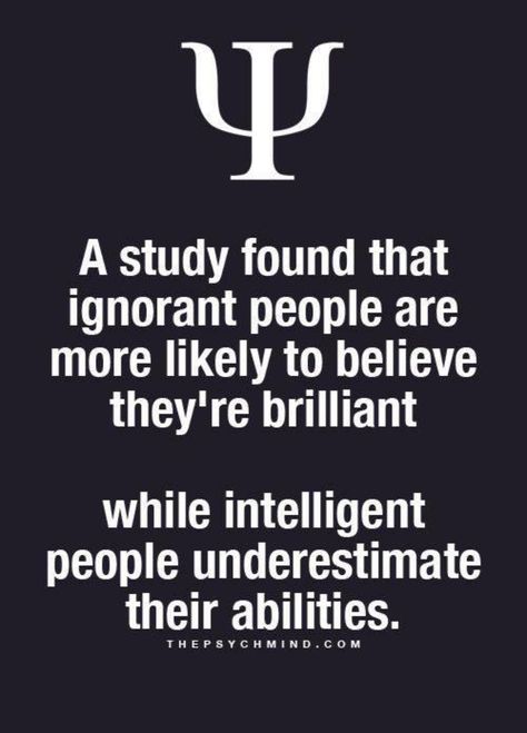 The ignorant are typically the ones claiming the loudest “I’m not stupid!”. Hmm. Know anybody like that? 😂 Intelligent People Quotes, मनोविज्ञान की सच्चाई, Ignorant People, Lord Help, Psychology Says, Psychology Fun Facts, Intelligent People, Psychology Quotes, Intp