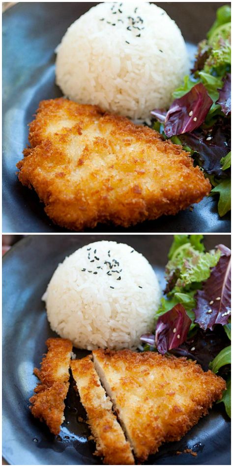 Japanese Takeout, Katsu Sauce, Chicken Katsu Recipes, Katsu Recipes, Japanese Fried Chicken, Fried Chicken Cutlets, Panko Chicken, Chicken Cutlet, Chicken Katsu