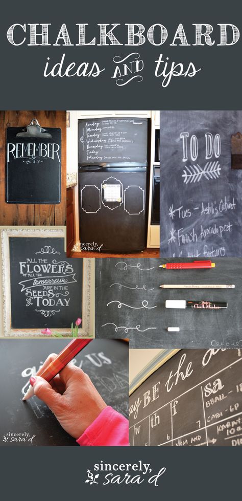 Chalkboard tips and ideas with templates too. Chalkboard Crafts, Chalkboard Projects, Chalkboard Writing, Chalk Talk, Chalkboard Lettering, Chalk Lettering, Chalkboard Designs, Diy Chalkboard, Chalk It Up