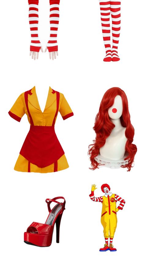 #mcdonalds #fastfood #cosplay #costume #outfit #rave #coachella Mcdonalds Costume, Outfit Rave, Fun Ideas, Cosplay Costume, Vision Board, Halloween Costumes, Halloween