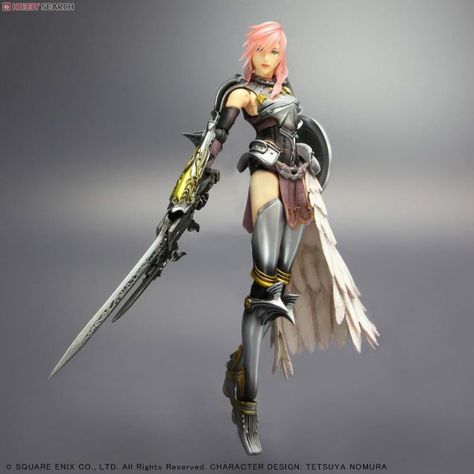 This Final Fantasy Figure Excites Me More Than the Game Final Fantasy Figures, Play Arts Kai Action Figures, Fantasy Statue, Play Arts Kai, Lightning Final Fantasy, Final Fantasy Xiii, Art Studio Organization, Art Studio Design, Canvas Art Projects